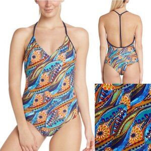 2Chillies T Strap Fiesta One Piece Swimsuit L